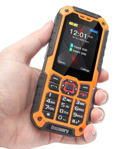 UNIWA S9 Mini 2.4-inch Dual SIM Card Dual Standby 3000mAh FM Big Button Type-C 4G Mobile Phone with Double LED Lights Waterproof Design
