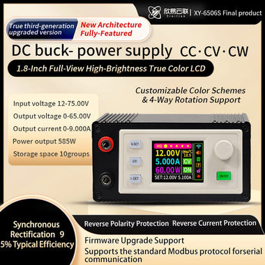Sinilink XY-6506S DC Buck-Boost Power Supply 65V 390W Power Converter for Solar Charging Adjustable Voltage Current Regulator