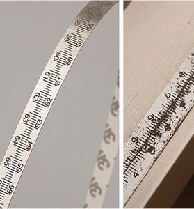 Wnew DIY Ruler Stainless Steel Laser-Etched 3M Adhesive Backing Dual Metric Measurements Top-Quality Precision Tool Silver Finish