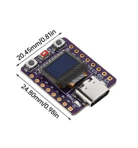 ESP32-C3 WiFi bluetooth-compatible Development Board With 0.42 Inch OLED White Light Module Ceramic Antenna Type-C ESP32