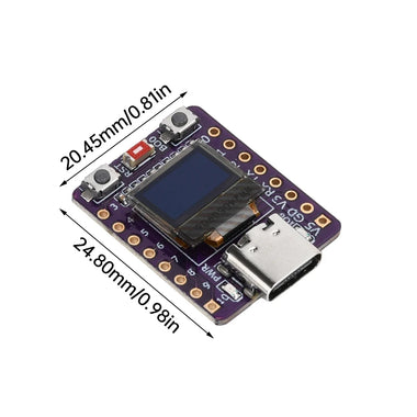ESP32-C3 WiFi bluetooth-compatible Development Board With 0.42 Inch OLED White Light Module Ceramic Antenna Type-C ESP32