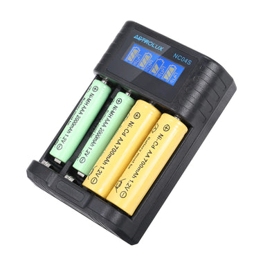 Astrolux NC04S Inteligent 4-Slot LCD Battery Charger Mix-charging of AA/AAA Lithium & NiMH Btteries For Cells Flashlight RC Toys Home Tools