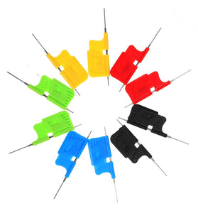 10pcs SDK08 Test Clips with Dupont Cable 40V SMD Gripper IC Test Hook Clips Electrical Testing Ultra Small Clip Test Clamp