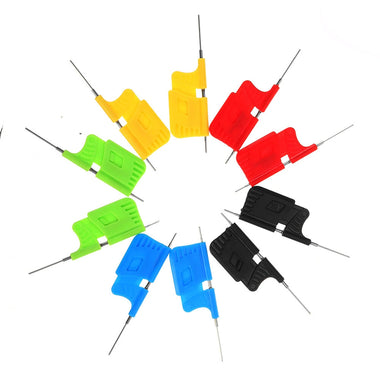 10pcs SDK08 Test Clips with Dupont Cable 40V SMD Gripper IC Test Hook Clips Electrical Testing Ultra Small Clip Test Clamp