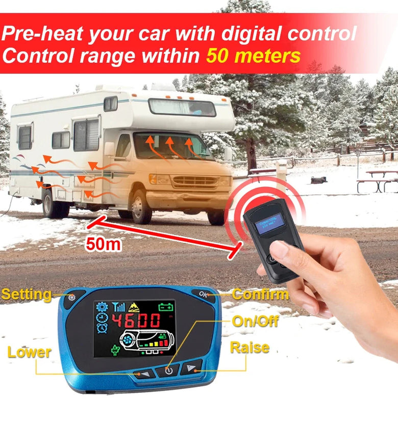 12V 24V Car Air Parking Heater Monitor Switch Manual Buttons Remote Controller Motherboard For Air Diesel Heater Accessories