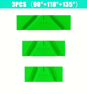3pcs Portable Manual Drill Bit Sharpener Guide Set 90 118 135 Degree Angle Grinder Attachment for Twist Drills Sharpening Jig PLA Plastic Woodworking Metalworking Repair Power Tool Accessories
