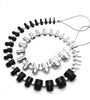 44PCS Thread Checker Nut & Bolt SWTC-44 Bundle 23 Inch & 21 Metric Sizes Stainless Steel Male Female Gauges Nut and Bolt Checker Set White & Black