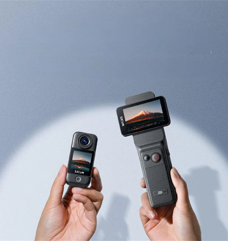 SJCAM C400 Handheld Action Camera Handheld Detachable Rotating Screen Design 4K HD Video Action Camera