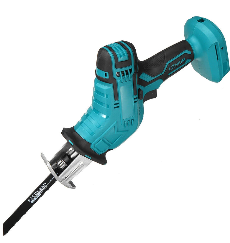 18V 10mm Coedless Electric Reciprocating Saw Variable Speed Metal Wood Cutting Tool Electric Saw With 4X Saw Blades For Battery