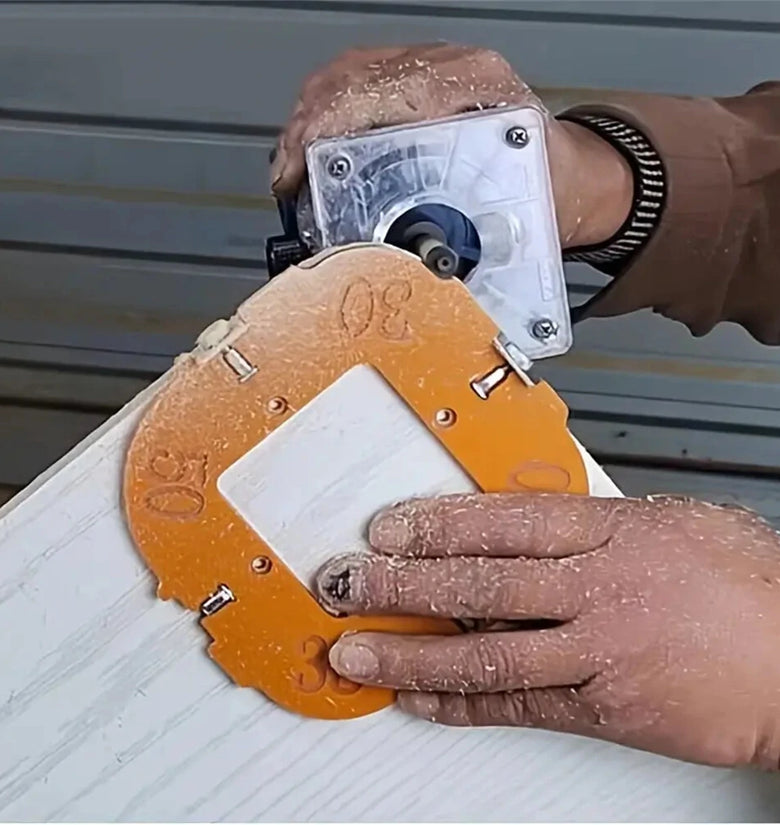 Woodworking Router Corner Template Jig R5 R10 R15 R20 R30 R35 R40 R50 Arc Angle Corner Template Woodworking Tool