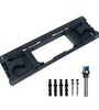 Polished Plastic Hinge Router Template Kit Adjustable for 2-1/2 to 6 Inch Hinges Square and Semidiameter Corners Easy Installation Sturdy Finish Industrial Hardware Tool