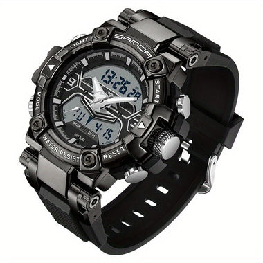 SANDA Men's Sport Digital Watches Multifunctional Luminous Wrist Watch Waterproof Shockproof Alarm Clock Men Watch