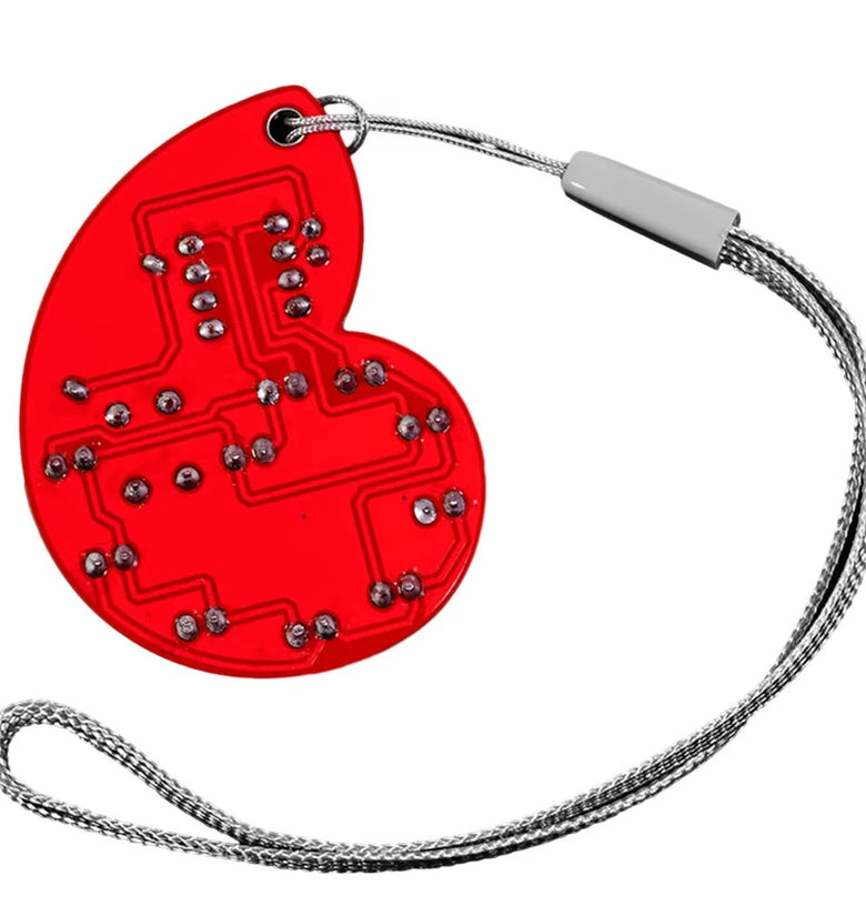 DIY LED Seashell Design SMD SMT Electronic Kit With Lanyard for Soldering Practice Learning Gifts For Soldered Practise