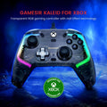 GameSir K1 Kaleid Transparent RGB Gaming Controller Works with Xbox Series X|S Xbox One and Windows 10/11 Wired Gamepad Hall Effect 3.5mm Audio Jack