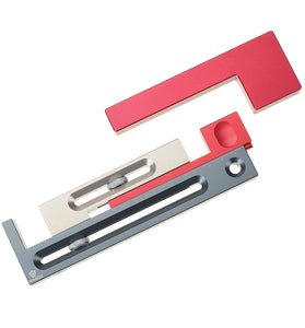 HONGDUI 100mm/4Inch Kerfmaker Table Saw Slot Adjuster Mortise and Tenon Tool Woodworking Movable Measuring Block