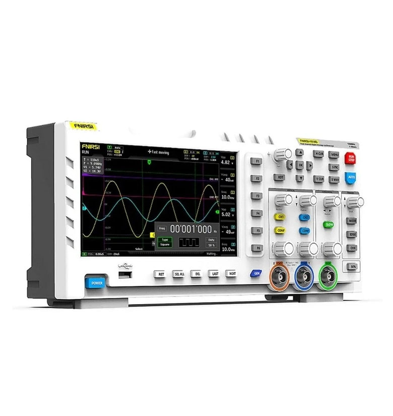 FNIRSI-1014D 7 Inch TFT LCD Display Screen 2 In 1 Dual Channel Input Storage Oscilloscope Digital Signal Generator