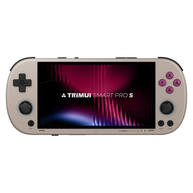 [No Card] TRIMUI Smart Pro S Handheld Game Console 4.96-inch IPS Screen Open Source Linux System Octa-core Support WiFi6 & BT5.4 Retro Game Player with RGB Light TMR Dual Hall Joysticks 5000mAh Battery Gamer Console