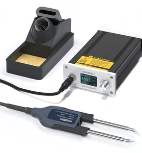 Handskit T12 220V High-Power Cell Phone Repair Tweezer Soldering Station Smd Capacitor Resistor Repair Soldering Station STM32 Chip With Euro Gauge Power Cord