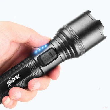 BIKIGHT XHP60 1000M Zoomable LED Flashlight Super Bright Powerful Portable Torch USB Rechargeable Outdoor Camping Tactical Focus Adjustable Flash Light