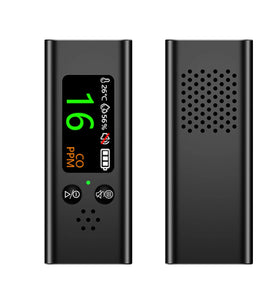 Carbon Monoxide Tester XYZ-123 Electrochemical Test 0-999 PPM CO Monitor TFT Screen USB Type-C Fast Charging Long Battery Life