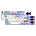 AJazz AKP815 Touch Screen Low Profile Mechanical Gaming Keyboard 81 Keys+Color Screen Layout HUANO Low Profile Switch RGB Type-C Wired Gaming Keyboard for PC Laptop Gasket Structure