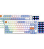 AJazz AKP815 Touch Screen Low Profile Mechanical Gaming Keyboard 81 Keys+Color Screen Layout HUANO Low Profile Switch RGB Type-C Wired Gaming Keyboard for PC Laptop Gasket Structure