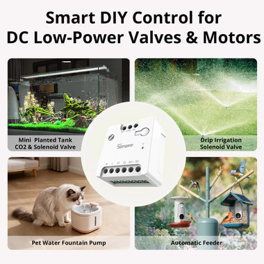 SONOFF MINI-ZBD MINI Dry Zigbee3.0 Dry Contact Smart Switch Output with NO/NC Support Flexible AC & DC Power Works with Zigbe Hub