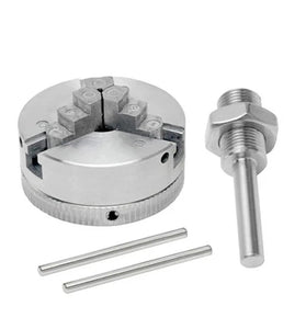 Zinc Alloy Self-Centering Lathe Chuck Set Three-Jaw and Four-Jaw Options High Precision for Mini Metal Lathe Reliable and Wear Resistant