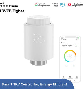 SONOFF TRVZB Smart Zigbe Thermostatic Radiator Valve Intelligent Thermostat Temperature Controller APP&Voice Control Work with Alexa Google Home