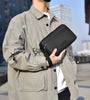 WEIXIER Mens Simple Fashion Mini Crossbody Bag Large Capacity Waterproof Wear-resistant Zipper Outdoor Casual Shoulder Messenger Bag