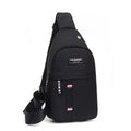 Men's Casual Oxford Cloth Chest Bag Fashion Lightweigh Crossbody Bags Large-capacity Storage Shoulder Bag for Outdoor Travel Daily