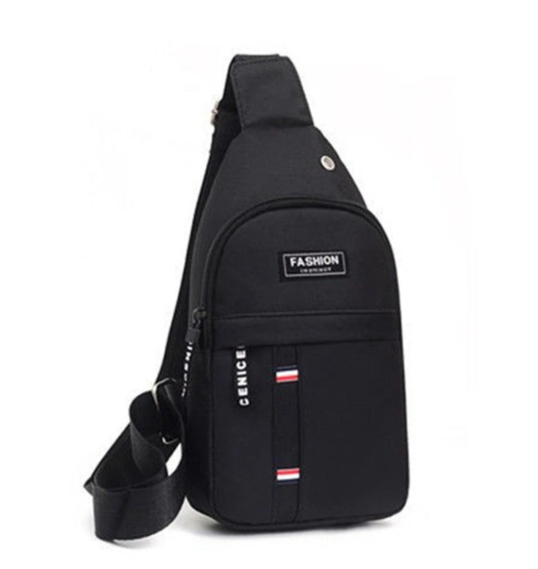 Men's Casual Oxford Cloth Chest Bag Fashion Lightweigh Crossbody Bags Large-capacity Storage Shoulder Bag for Outdoor Travel Daily