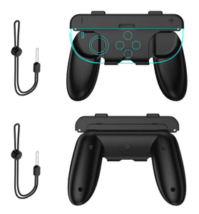 JYS JYS-NS2276 Switch2 Detachable 2-in-1 Joy-Con Grip Ergonomic Dual Hand Mode Tool-Free SL/SR Access Wrist Strap Portable Gaming Controller Grip Game Accessory