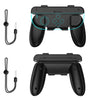 JYS JYS-NS2276 Switch2 Detachable 2-in-1 Joy-Con Grip Ergonomic Dual Hand Mode Tool-Free SL/SR Access Wrist Strap Portable Gaming Controller Grip Game Accessory