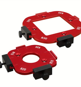 Aluminum Corner Template Set for Router Table Arc Cutting R10-R15-R20-R25 R30-R35-R40-R50 Woodworking Tools High Precise