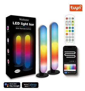 Elfeland Smart RGB Pickup Light with Remote Control USB Music Rhythm Light for Room Bar Desktop Christmas Atmosphere Lamp Decor