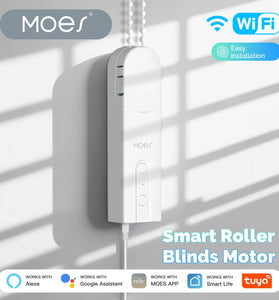 MOES WC301 Tuya WiFi Smart Shade Roller Blinds Motor Driver Electric Curtains Automation Pull Cord Chain String Work with Alexa Google Home Smart Life APP