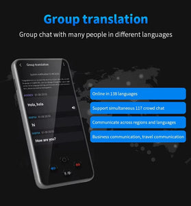 S85 Pro Portable WiFi Translator 138 Real-time Languages Online 19 Offline 4-inch Smart Voice Translation Equipped with ChatGPT for Foreign Travel