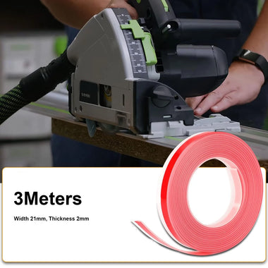 3m/118 Inch Self Adhesive Splinter Guard Replacement Strip For Festool Track Saw Rail Compatible with FS2 FS2 KP FSK Guide Rails