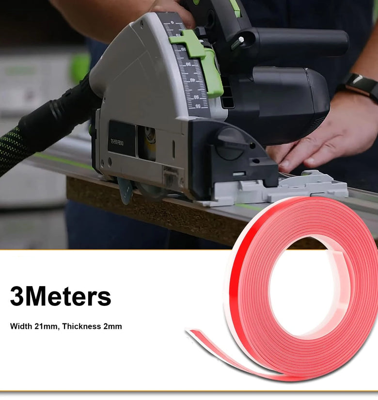 3m/118 Inch Self Adhesive Splinter Guard Replacement Strip For Festool Track Saw Rail Compatible with FS2 FS2 KP FSK Guide Rails