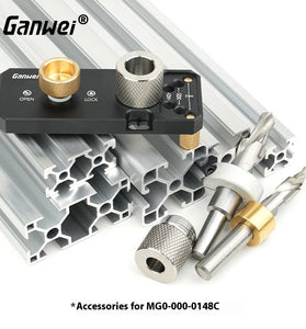 Ganwei Step Drill M6 M8 High Quality Steel Drill Bit Set 6mm 8mm 10mm 14mm Aluminum Profile Advanced Knurled Adapter Rings