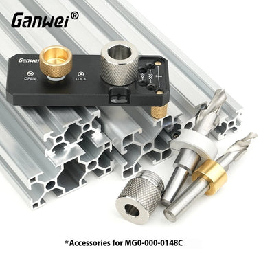 Ganwei Step Drill M6 M8 High Quality Steel Drill Bit Set 6mm 8mm 10mm 14mm Aluminum Profile Advanced Knurled Adapter Rings