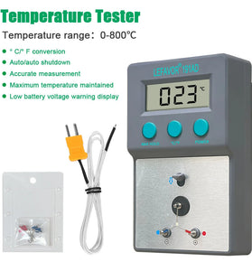 LEFAVOR 191AD Soldering Iron Temperature Tester 0-800C 32-1500F High Accuracy LCD Display Auto Power Off K-Type Sensor