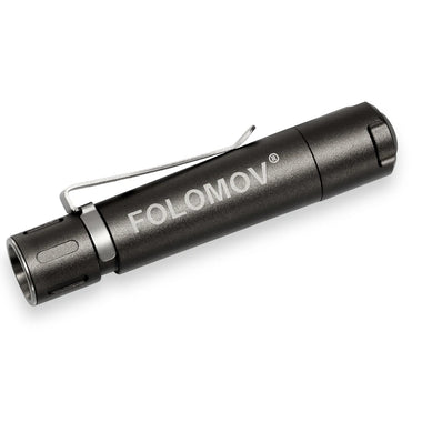 Folomov EDC C1 400lm High CRI 98 EDC Clip Flashlight 10440 Mini Size Compact Portable LED Torch Brass & Aluminum Outdoor EDC Survival Tool