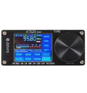 ATS-25 Max Si4732 All Band Radio Receiver FM AM LW MW SW SSB DSP Receiver + 2.4" Touch Screen + Touch Pen + Antenna + Manua