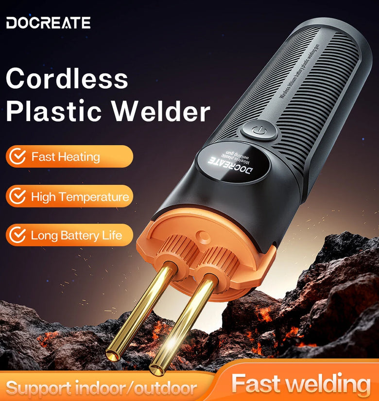 PW35 Cordless Plastic Welding Gun 4000mAh Battery Fast Heating High Temperature LED Light Multi Material Repair Professional Plastic Welder USB-C