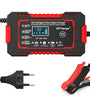 RJtianye European Standard 12V 6A Smart Pulse Repair Charger for SUV Motorcycle Charger LED Screen Display