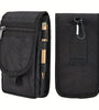 Outdoor Casual Wear-resistant Nylon Waist Bag Portable 3-compartment Layered Phone Bag Men's Belt Loop Pouch Large Capacity Wallet