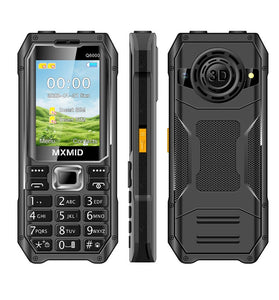MXMID Q6000 Mini 2G GSM 2.4-inch Dual SIM Card 1800mAh FM Big Buttons Dual LED Flashlights Type-C Mobile Phone