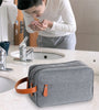 Men's Portable Travel Toiletry Bag Large Capacity Double Layered Storage Cosmetic Organizer for Gym Sports Use